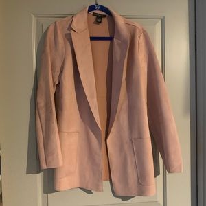 Faux Suede Blazer